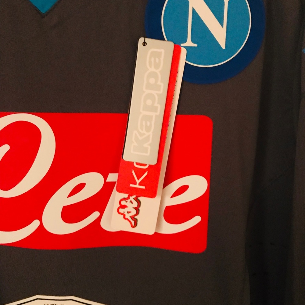 BNWT Authentic LS Kappa Napoli Away Kit - Picture 5 of 7